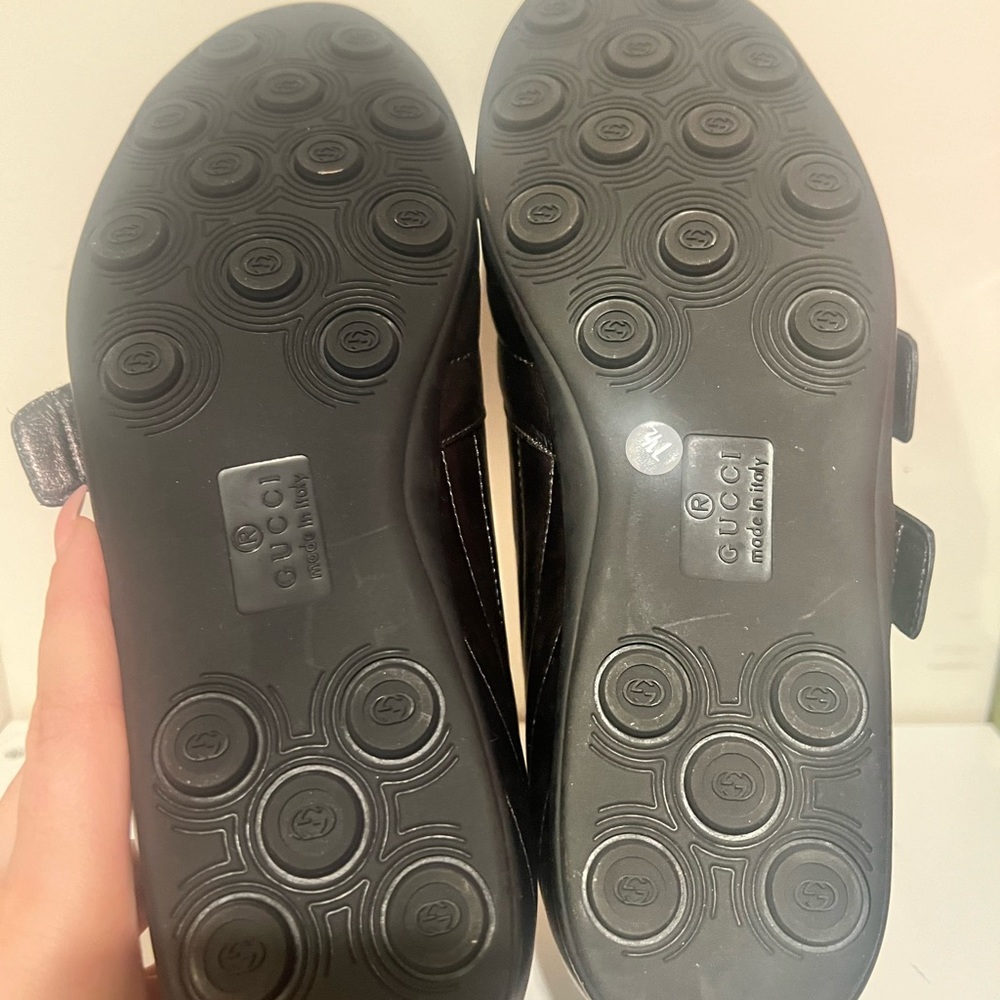 Gucci vintage pell gomma nappa silk sneakers - Picture 4 of 8